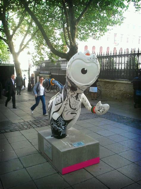 Olympic mascots sculptures